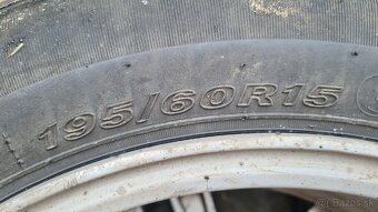 Alu kolesa,elektróny,Ronal, 4x100 R15 ,pneumatiky 195/60 R15 - 6