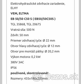 Elektro hydraulický motor - 6