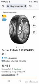 Zimne pneumatiky Barum 185/60 R15 - 6