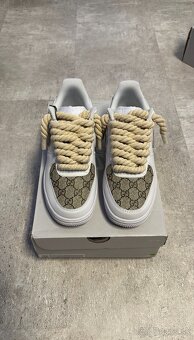 Nike Air Force 1 White - Gucci Custom Fabric Leather - 6