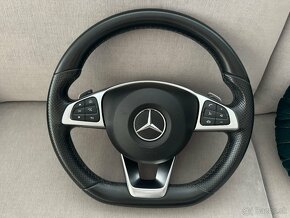 AMG zrezany volant + airbag Mercedes Gle w166 - 6