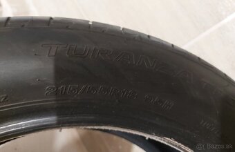 Takmer nejazdené,špičkové letné pneu Bridgestone- 215/55 r18 - 6