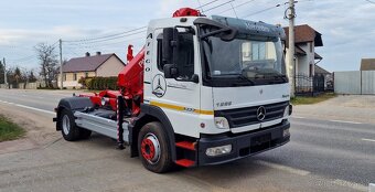 MERCEDES  ATEGO 1222 hákový nosič kontajnerov+ hydr. ruka - 6