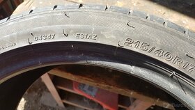 Predám 1 ks pneu bridgestone 215/40R17 - 6