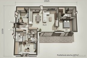 BENIAKOVCE - TEHLOVÝ 4 IZBOVÝ PEKNÝ RD 107 M2 S TERASOU, HRU - 6