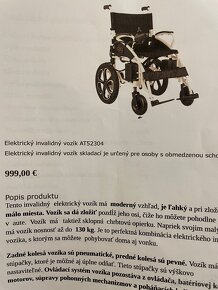 elektrický invalidný vozík - 6