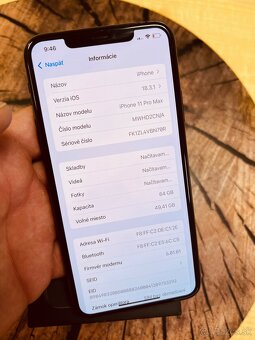 iPhone 11 pro Max 64 batérie 100% originál stav - 6