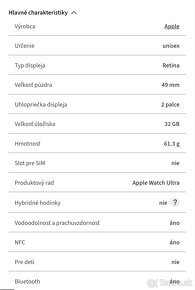 Predám Apple Watch Ultra (49 mm) - 6