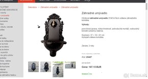 zahradne kovove umyvadlo - strieborne 61 cm - 40% - 6