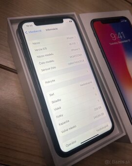 iPhone X 256GB - 100% batéria - 6