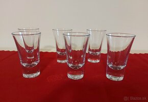 Kvalitné české sklo 6 ks štamperlíky v 100% stave - 6