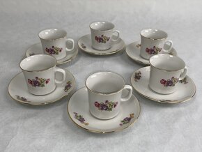 Porcelánový mocca servis Vera Thun Czechoslovakia - 6