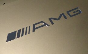 MERCEDES LOGO AMG nalepka Metal Edition chrom - 6