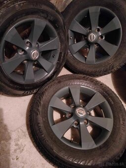 5ks alu disky orig. Nissan 6x139,7 r17 letné 6mm 235/65 r17 - 6