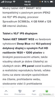 Tablet 10,1” iGET W32 - 6