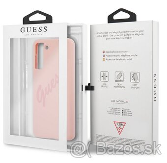 Guess Silicone Vintage Zadný Kryt pre Samsung Galaxy S21+ - 6