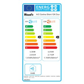 Mobilná klimatizácia Woods CORTINA 12K DUO - 6