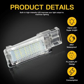 LED osvetlenie interiéru pre ŠKODA,SEAT,VW, AUDI - 6