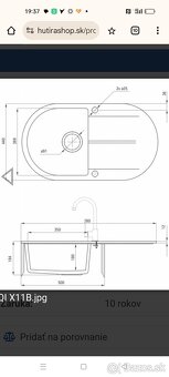 Kuchynský granitový drez ZQI 211B - 6