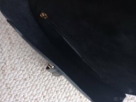 Čierna kožená kabelka - 6