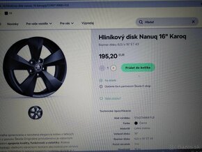 16" zimná sada ŠKODA KAROQ,VW,SEAT. - 6