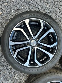 5x115 R17 Hliníkové disky(ako nové) DUNLOP letné pneu - 6