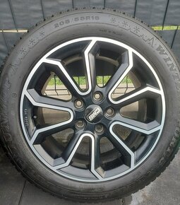 Zimný komplet 205/55R16 Dunlop + ALL disky Black - 6