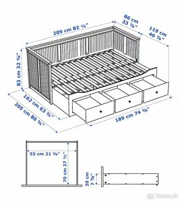 Posteľ Hemnes - 6