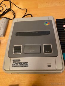 Nintendo SNES zbierka + 16hier + príslušenstvo - 6