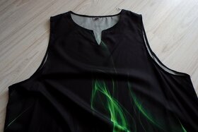 Čierno zelené letné maxi šaty, v. 2XL/3XL, v. 50/52 - 6