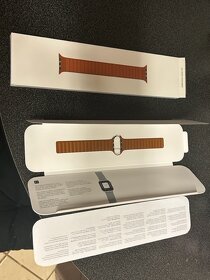 Saddle Brown Leather Link S/M & Deep Navy Sport Band 40 mm - 6