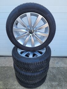 Alu disky wv 5x112 r17 zimná sada - 6