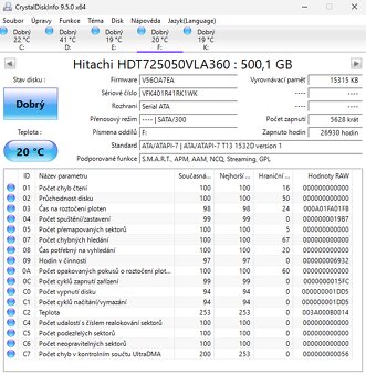 2x Hitachi 500GB SATA II - 6