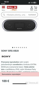 Prenosný reproduktor SONY SRS-XB20 - 6