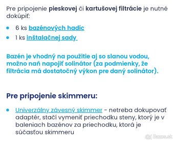 Predám nadzemný bazén 4x2,15, výška 1 ,22 m - 6