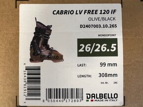 skialp lyziarky Dalbello Cabrio LV Free 120 (26.5) - 6