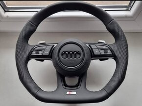 Audi NOVY skoseny volant  komplet padla F1 a airbag - 6