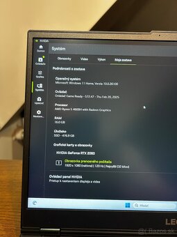 Herny notebook Lenovo Legion 5 /Ryzen5,RTX 6GB, 16GB RAM/ - 6