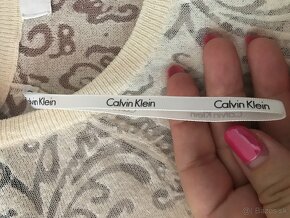 CALVIN KLEIN originál exclusive transparentná  bluzka S - 6