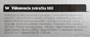 Vákuovacia zváračka fólií SENCOR SVS 0910WH - 6