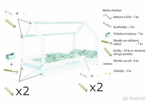 Domčekova posteľ 180x80 v prírodnom prevedení - 6