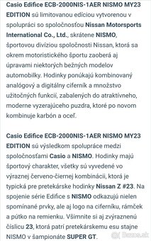 CASIO EDIFICE ECB - 2000 NIS - 1AER - 6