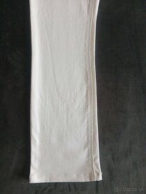 Biele dámske džínsy rovný strih č.38 - 6