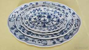 Originál cibuľový porcelán - Misy, podnos a tortový tanier - 6