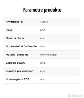 Predám Moto prilba W-TEC - (pánska) , veľkosť L - 6