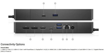 Dell dockovacia stanica WD19S USB-C 180 W - 6