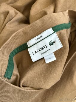 Lacoste oversized tričko - hnedé, TH0062 - 6