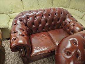 CHESTERFIELD ŠTÝL,KOŽENÁ,koňaková farba - 6