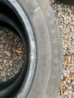 Predám 4ks celoročné pneumatiky 215/55 R16 záťažové - 6