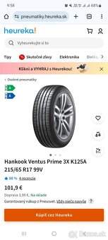 4ks NOVÉ 215/65 R17 99V HANKOOK, DOT2024 - 6